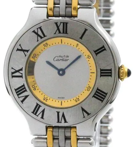 Cartier 21 Must de Cartier 31mm Yellow gold and stainless steel Silver