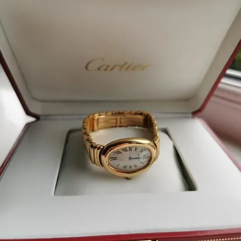 Cartier Baignoire 1954 31mm Yellow gold White