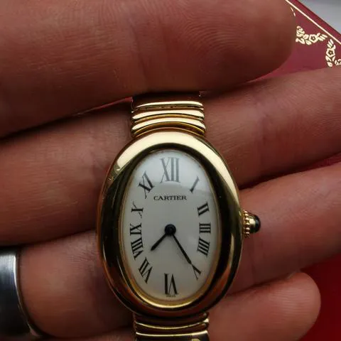 Cartier Baignoire 1954 31mm Yellow gold White 13