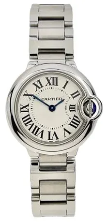 Cartier Ballon Bleu 28mm 3009 28mm Stainless steel White