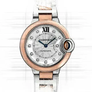 Cartier Ballon Bleu de Cartier W3BB0021 Rose gold and Stainless steel Silver