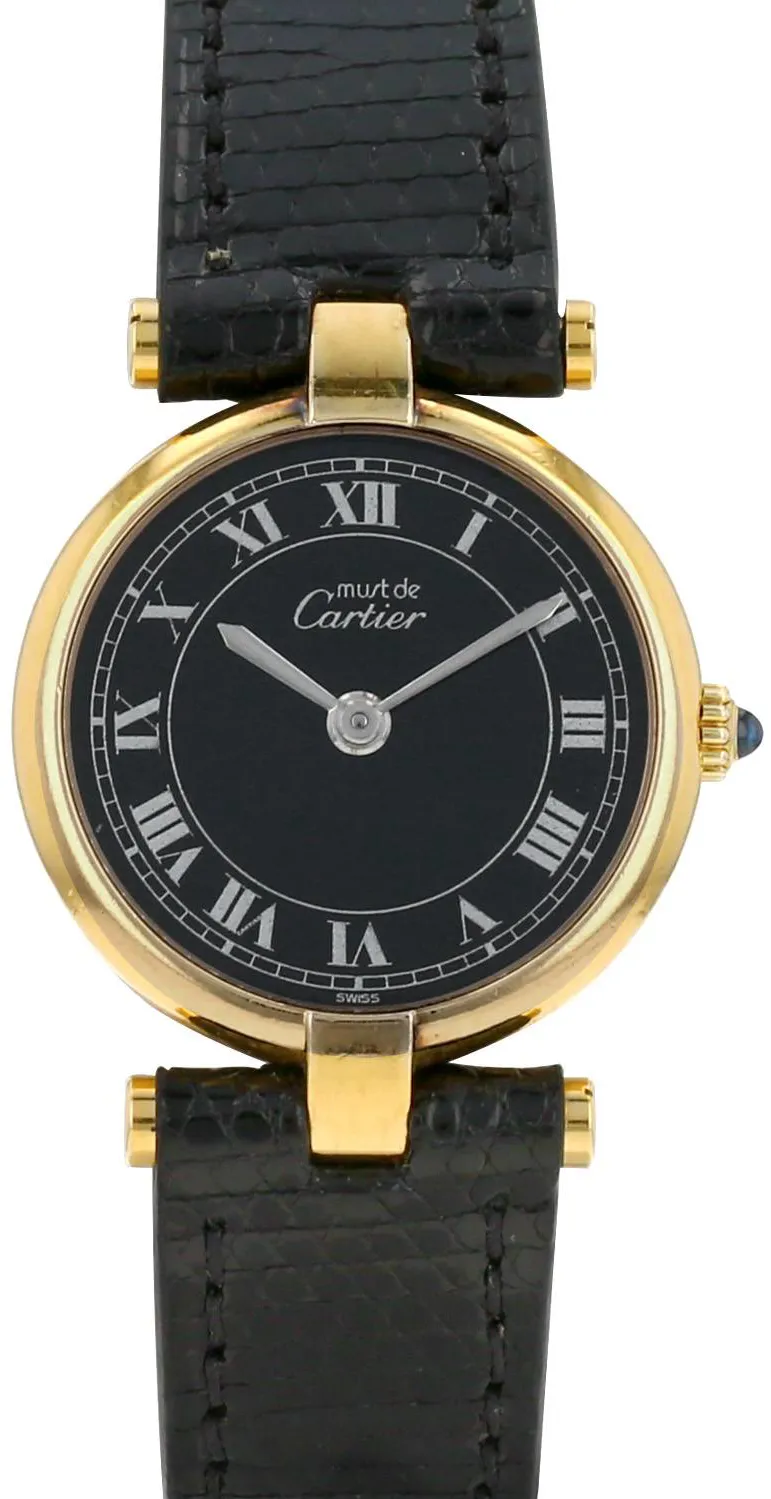 Cartier Must de Cartier 24mm Vermeil Black