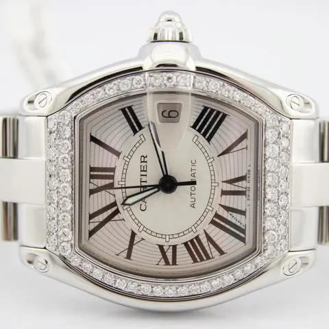 Cartier Roadster W62025V3 38mm Stainless steel Silver