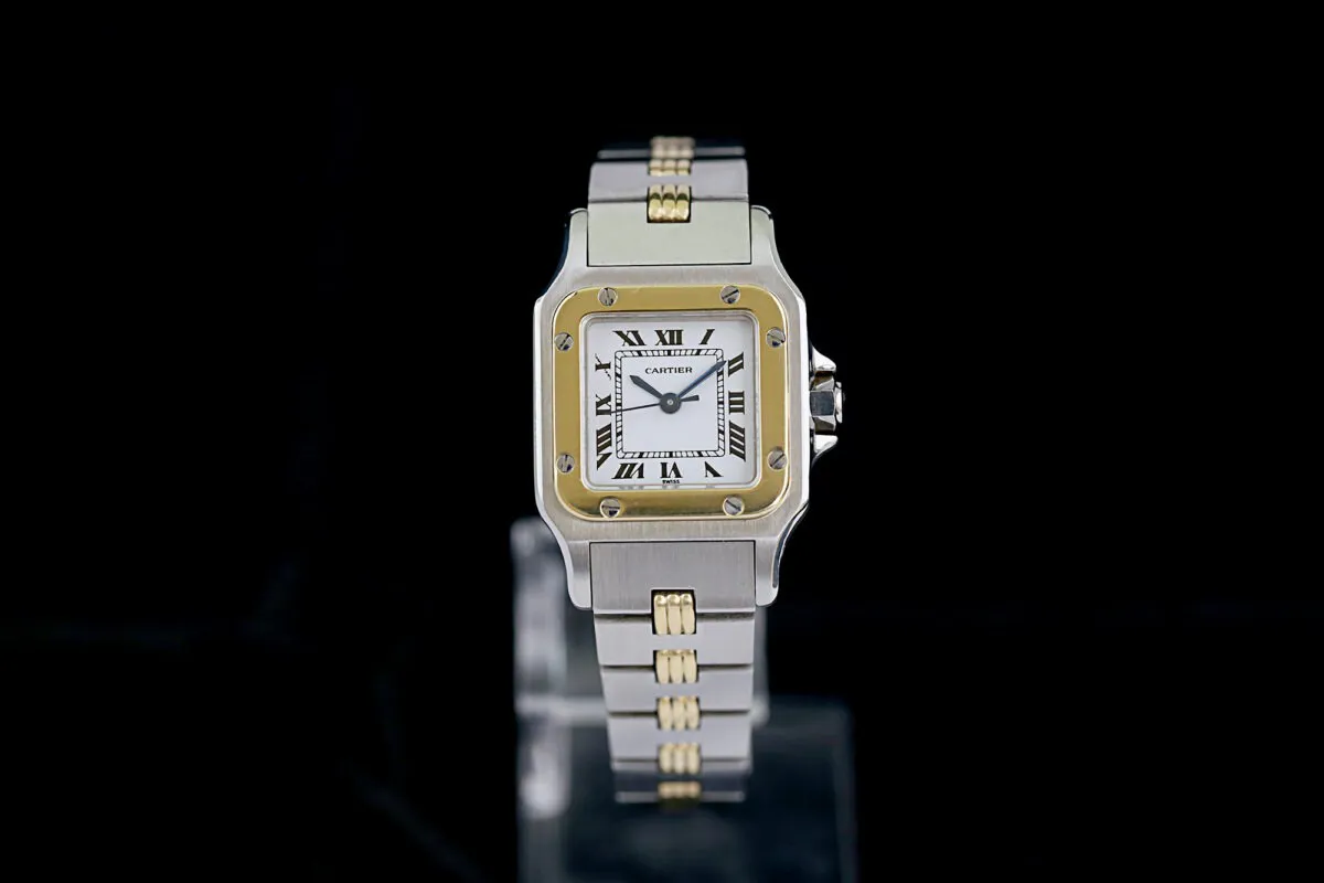 Cartier Santos 0906 25mm Stahl weißes