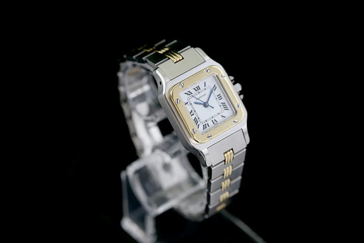 Cartier Santos 0906 25mm Stahl weißes 6