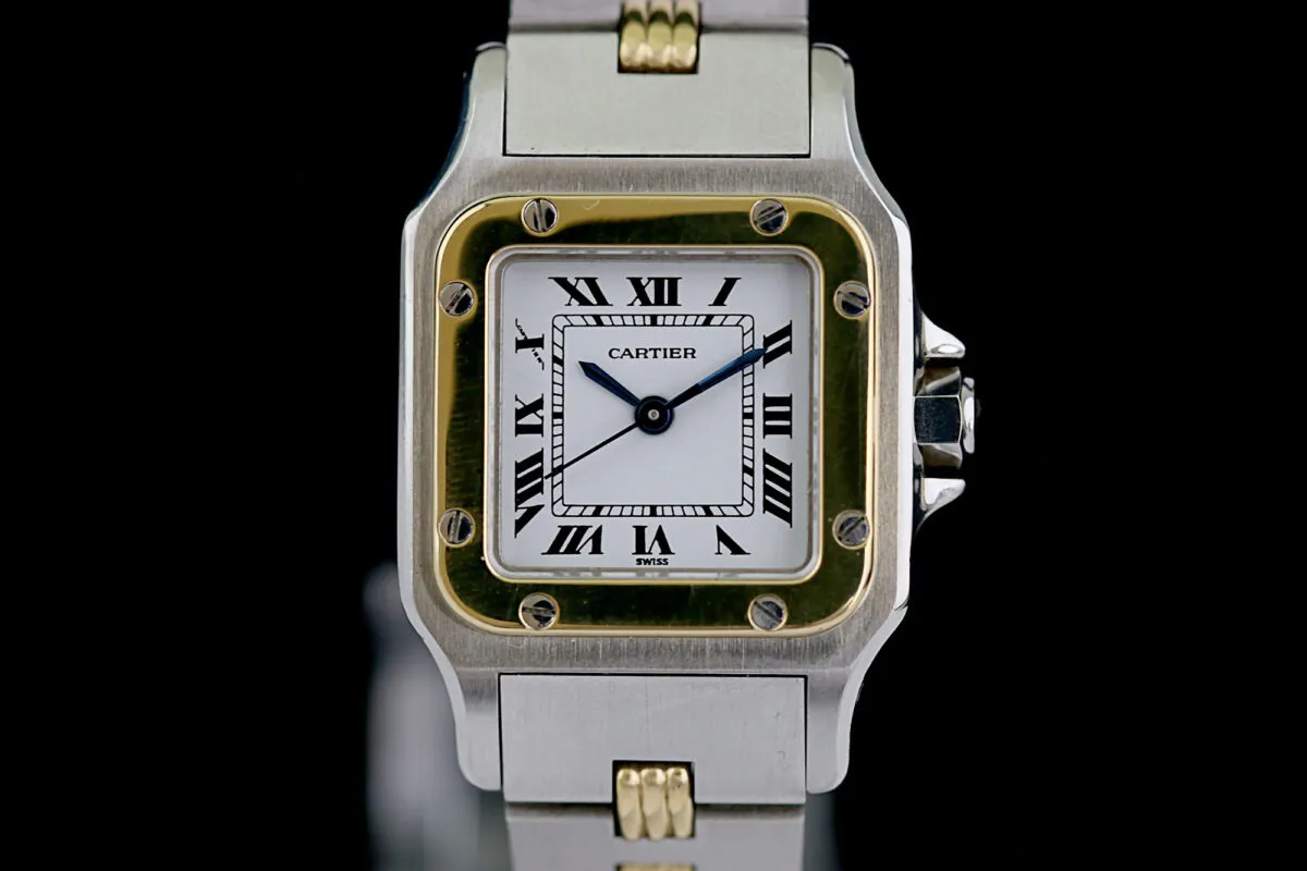 Cartier Santos 0906 25mm Stahl weißes 7