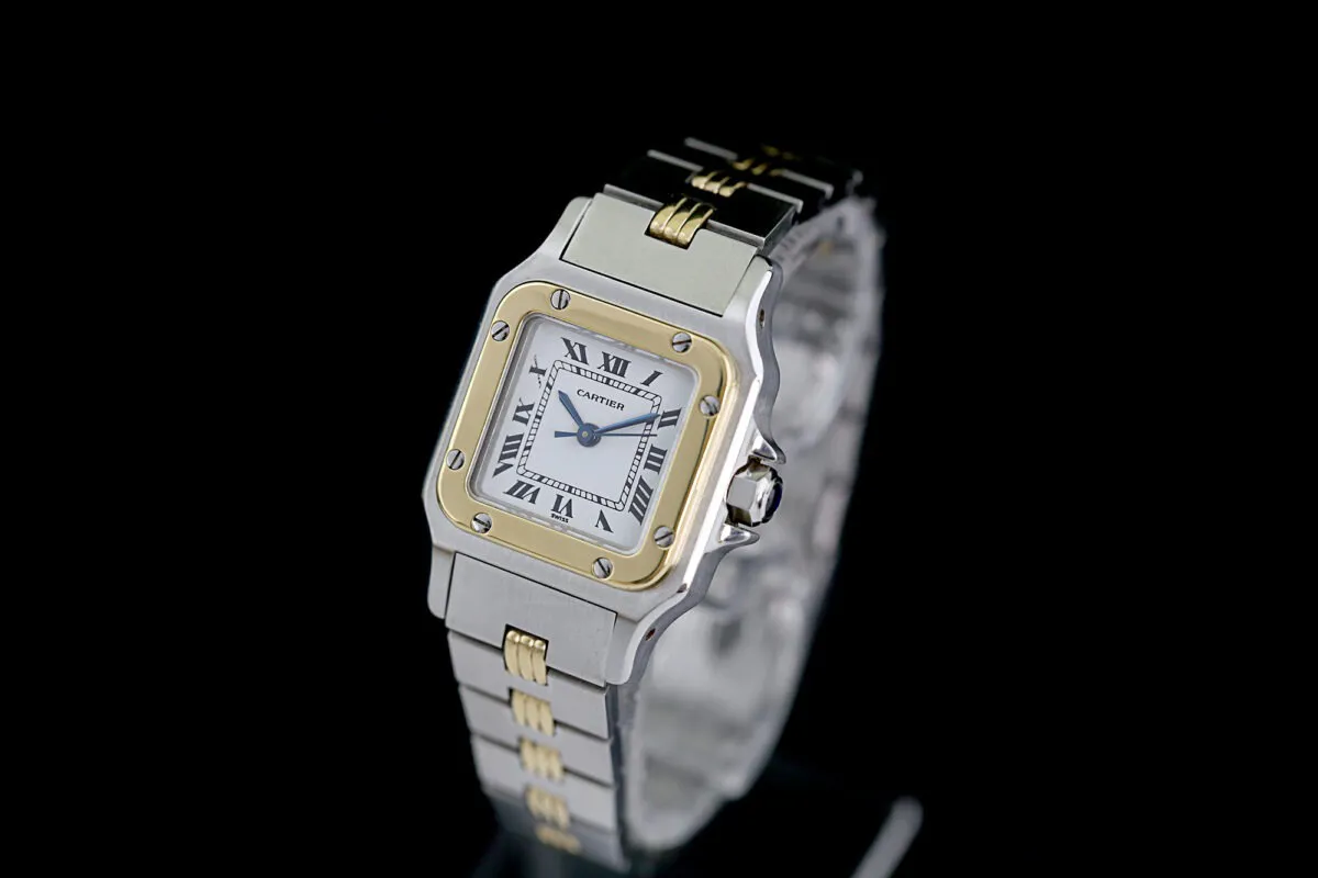 Cartier Santos 0906 25mm Stahl weißes 8