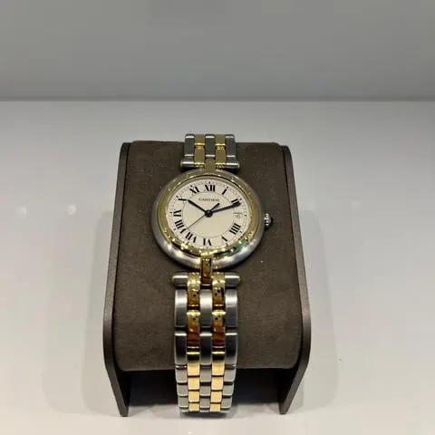 Cartier Santos Galbée 1566 29mm Yellow gold and Stainless steel White 6