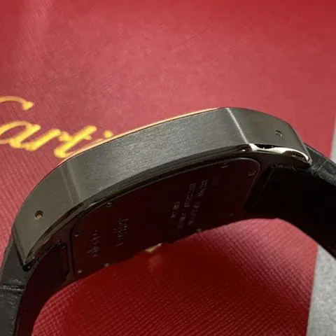 Cartier Santos W2020009 Yellow gold and Stainless steel Black 3