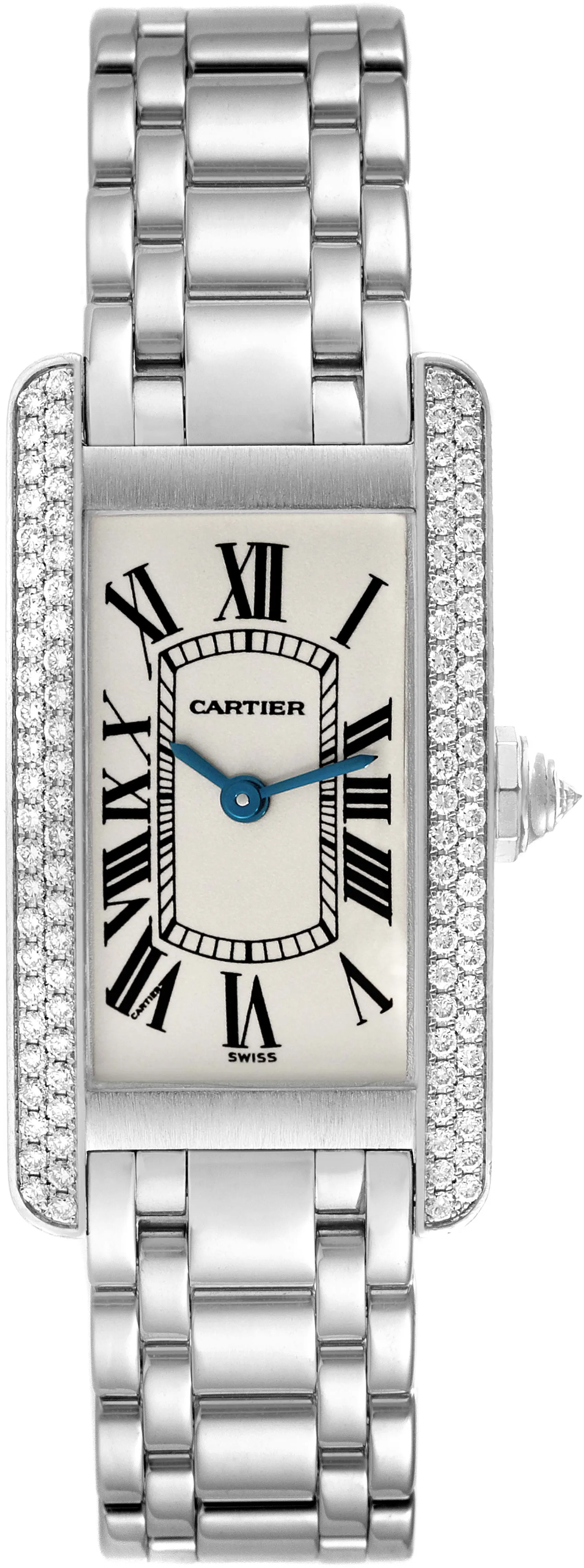 Cartier Tank Américaine WB7018L1 19mm White gold Silver 2