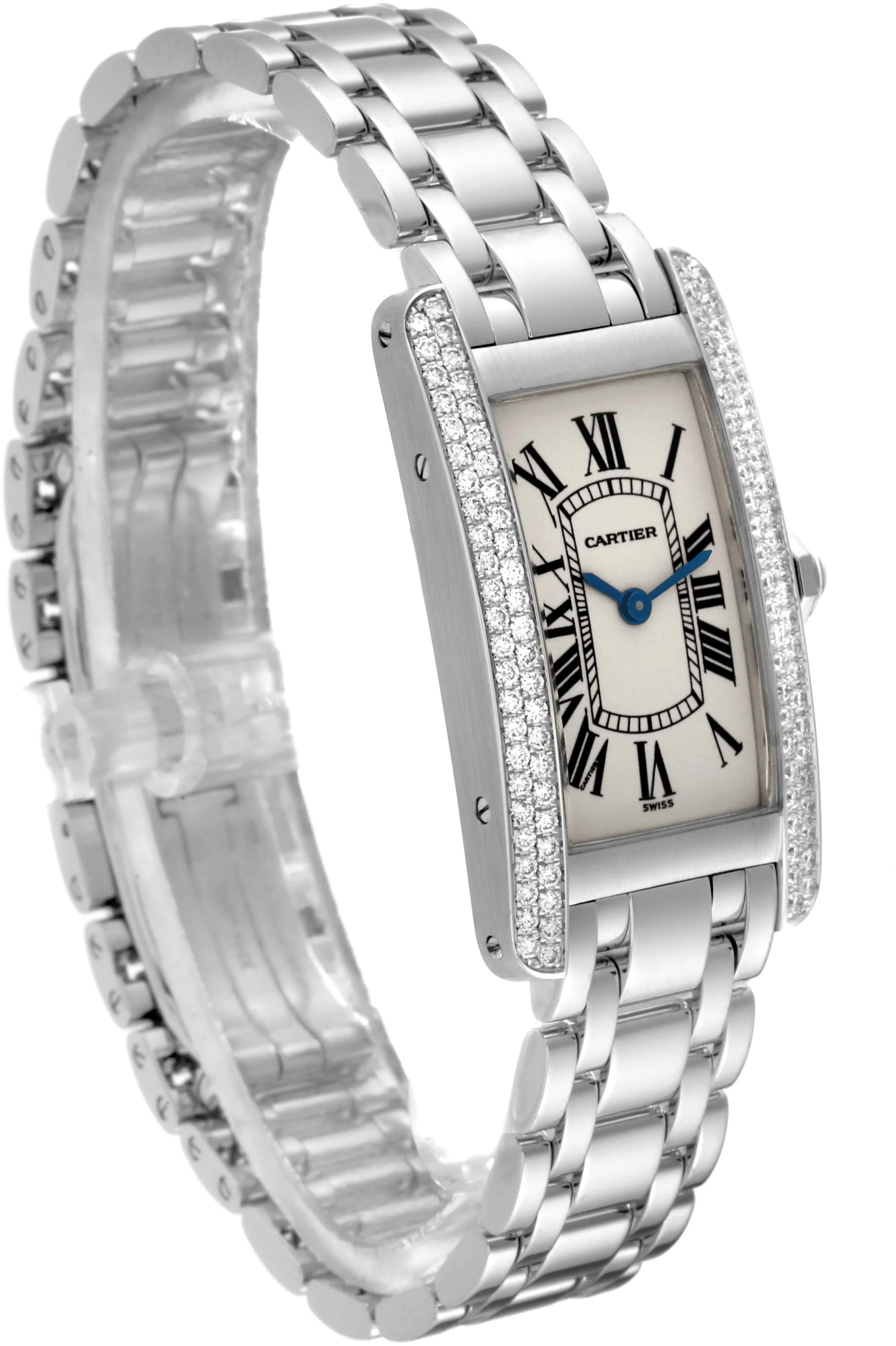 Cartier Tank Américaine WB7018L1 19mm White gold Silver 3