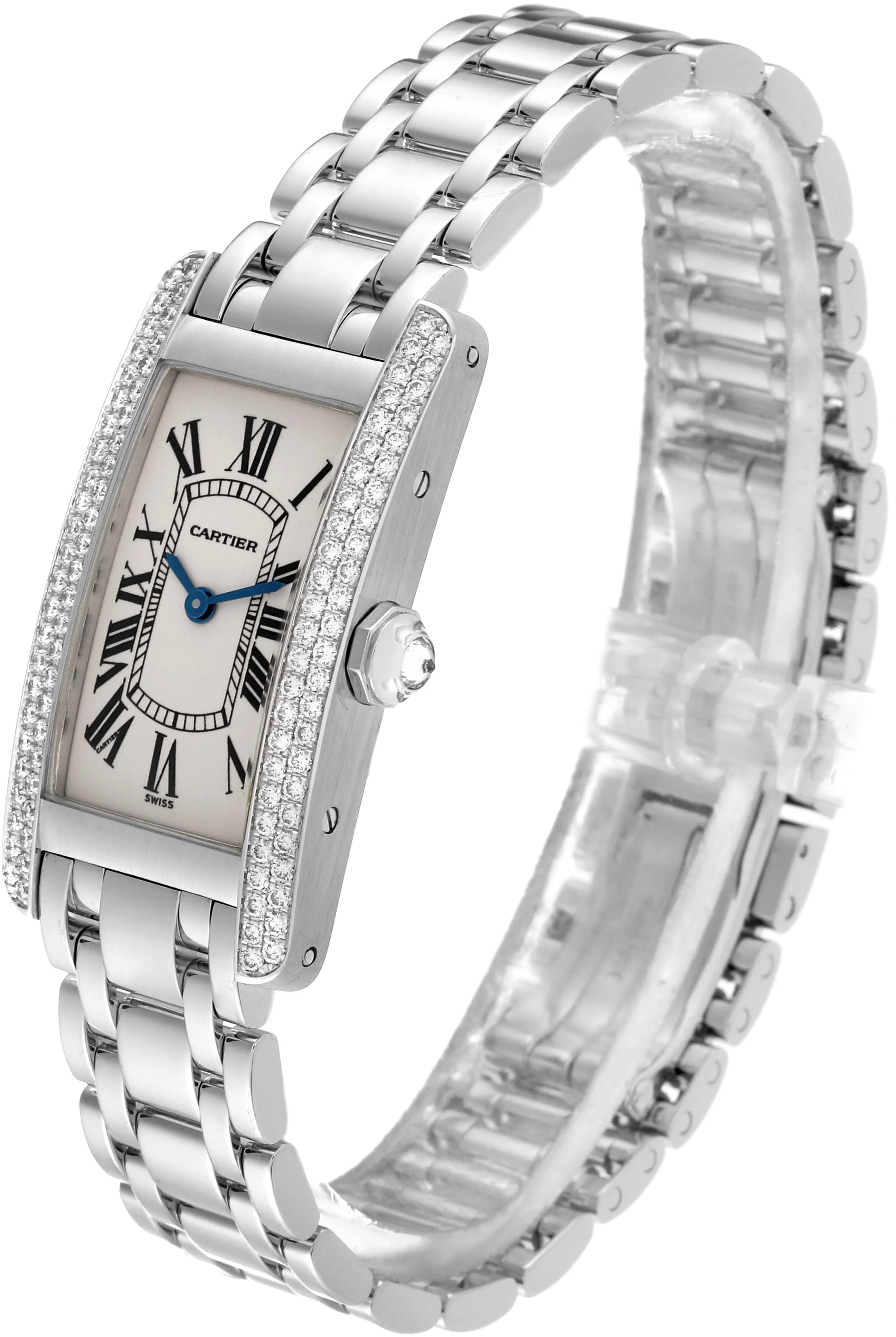 Cartier Tank Américaine WB7018L1 19mm White gold Silver 4