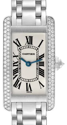 Cartier Tank Américaine WB7018L1 19mm White gold Silver 7