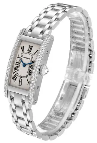 Cartier Tank Américaine WB7018L1 19mm White gold Silver 8