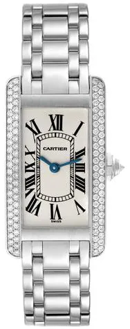 Cartier Tank Américaine WB7018L1 19mm White gold Silver 9