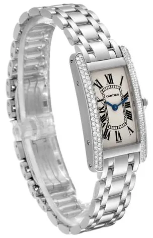 Cartier Tank Américaine WB7018L1 19mm White gold Silver 2