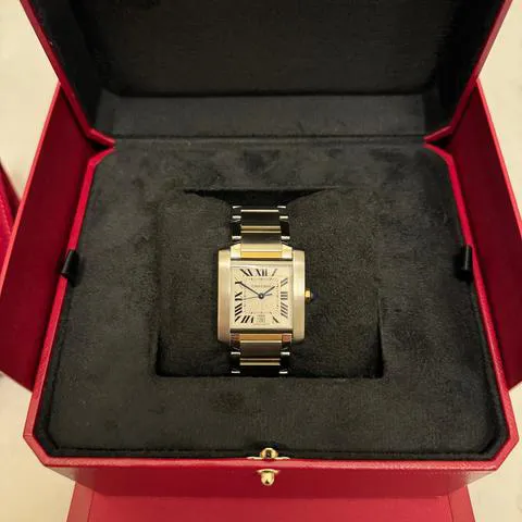 Cartier Tank Française W51005Q4 28mm Yellow gold and Stainless steel Silver