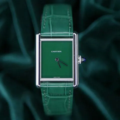 Cartier Tank WSTA0056 33.5mm Stainless steel Green