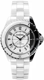 Chanel J12 H6515 Black ceramic and White ceramic White