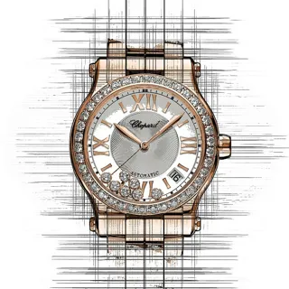 Chopard Happy Sport 274808-5004 Rose gold