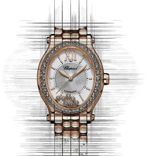 Chopard Happy Sport 275362-5005 Rose gold