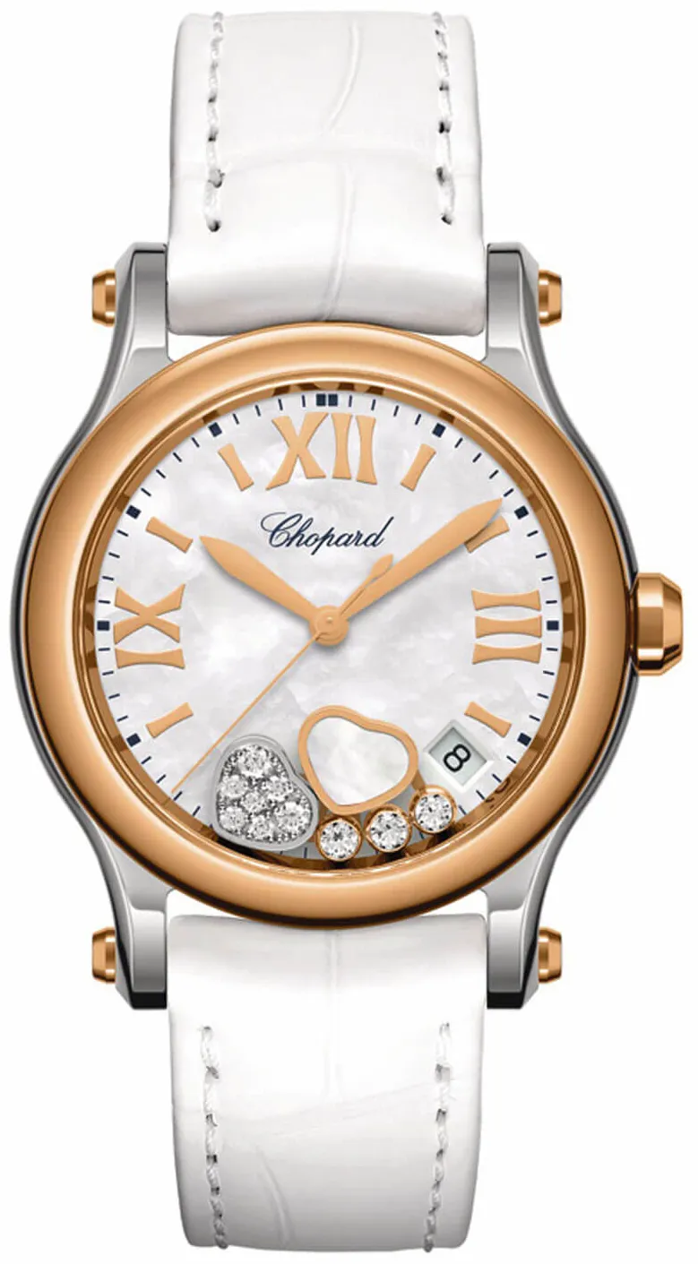 Chopard Happy Sport 278582-6009 36mm Rose gold and Stainless steel