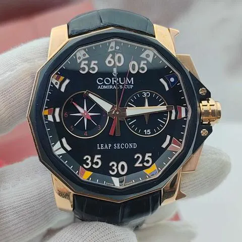 Corum Admiral's Cup Leap Second 48 895.931.95/0371 AN12 48mm Rose gold Black