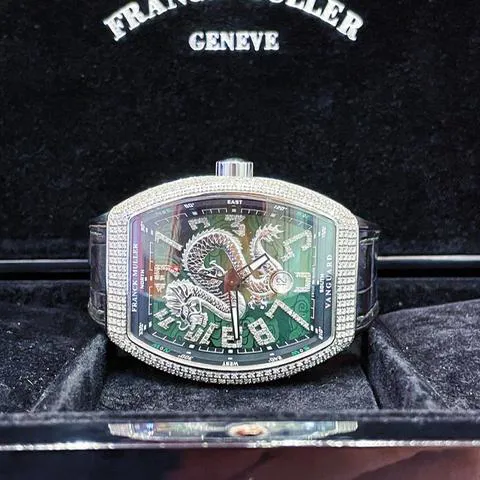 Franck Muller Vanguard V 45 SC DT (AC.NR) 44mm Stainless steel Green 3