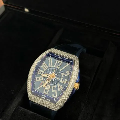 Franck Muller Vanguard V 45 SC DT 44mm Stainless steel Blue 2