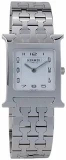 Hermès Heure H moyen modèle HH1.510 Stainless steel White