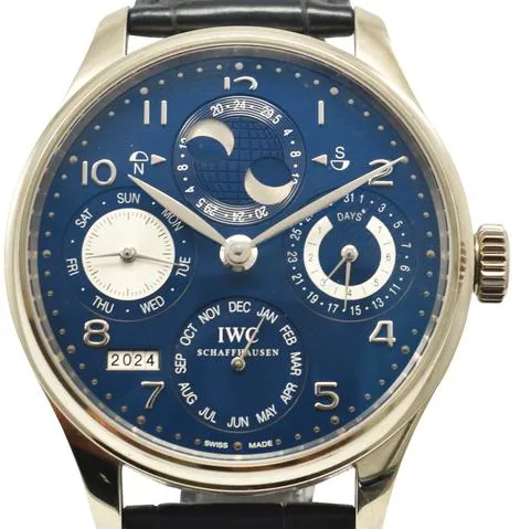 IWC Portugieser IW503203 44mm White gold Blue