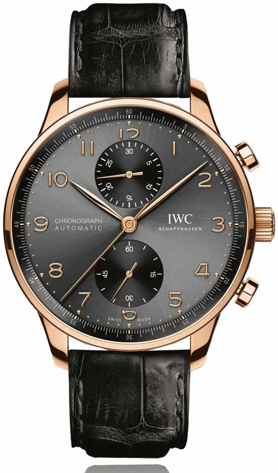 IWC Portuguese Chronograph IW371610 41mm Rose gold Gray