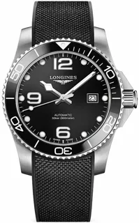 Longines HydroConquest L3.781.4.56.9 Stainless steel Black