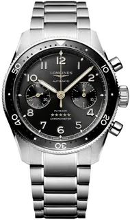 Longines Spirit L38214536 Stainless steel Black