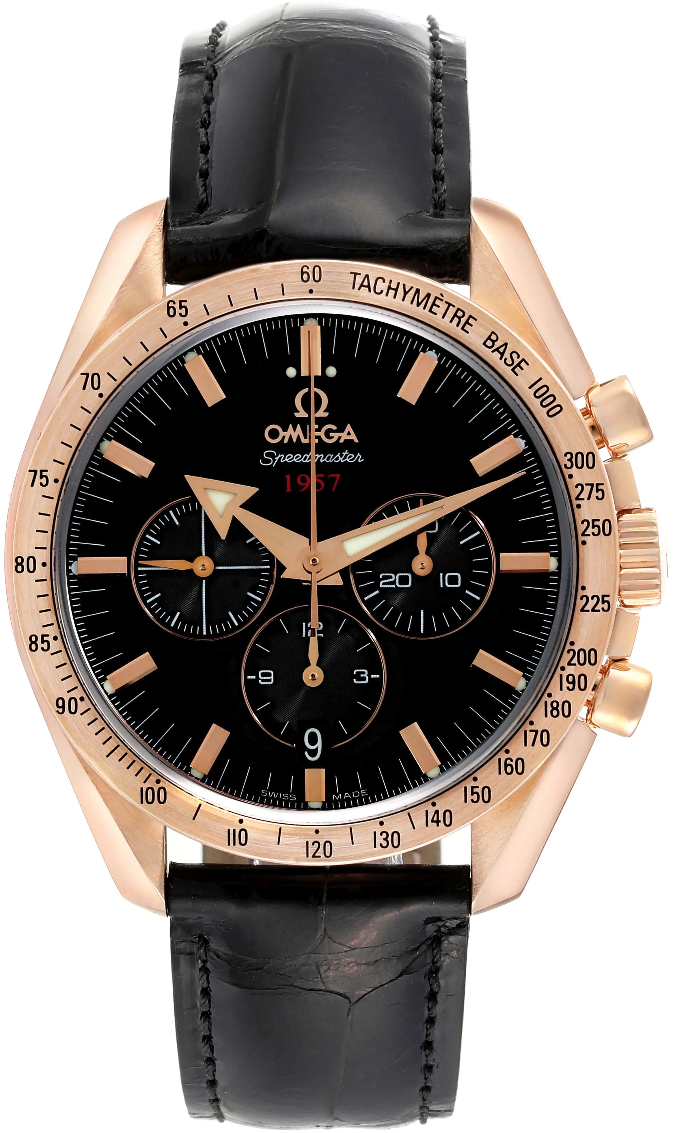 Omega Speedmaster 321.53.42.50.01.001 42mm Rose gold and 18k rose gold Black