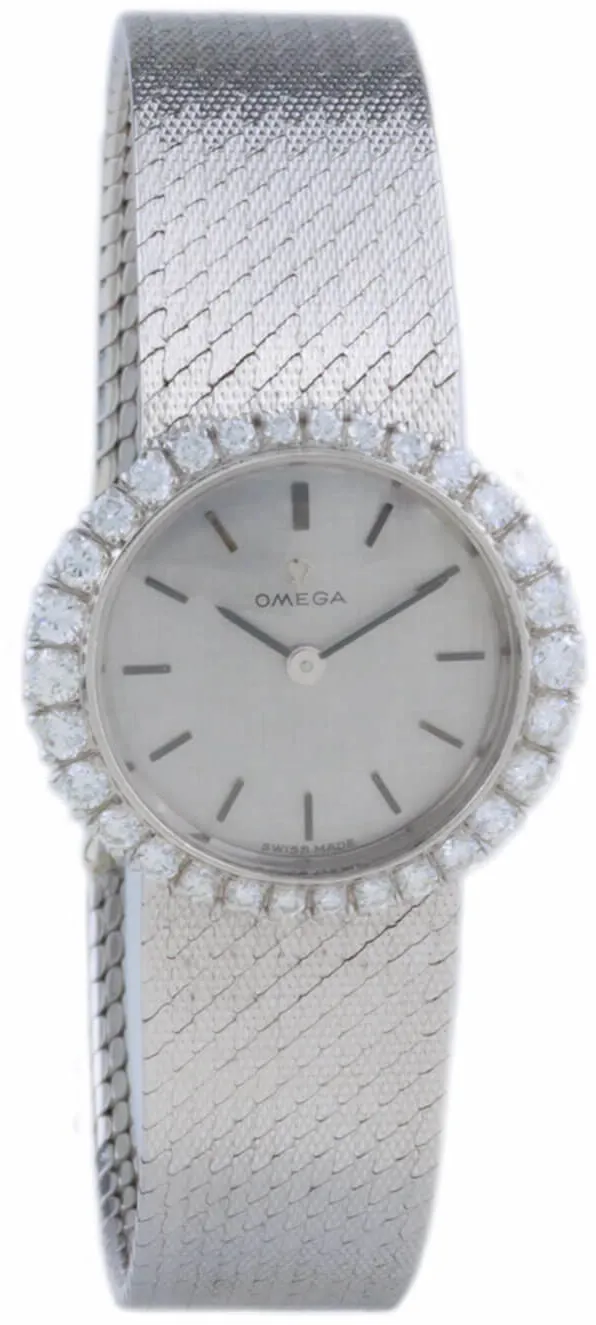 Omega 24mm White gold Silver