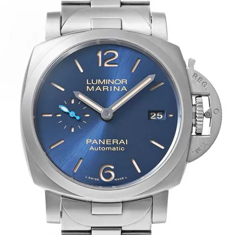 Panerai Luminor 1950 PAM 01028 42mm Stainless steel Blue