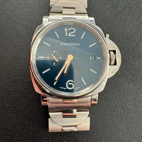 Panerai Luminor Marina PAM 01124 42mm Stainless steel Blue 2