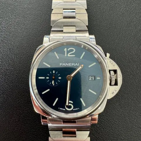 Panerai Luminor Marina PAM 01124 42mm Stainless steel Blue 3