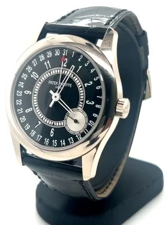 Patek Philippe Calatrava 6006G-001 39mm White gold Black 1