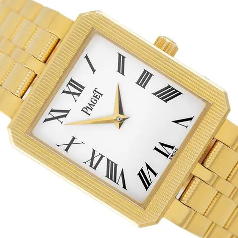 Piaget Protocole 50154 M601D 25mm Yellow gold White