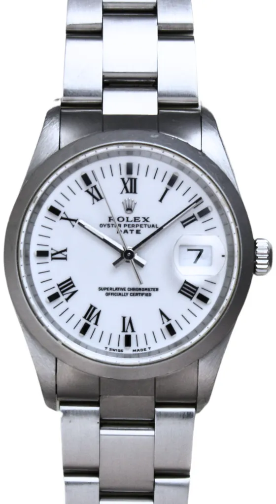 Rolex Date 15200/U91**97 34mm Stainless steel White