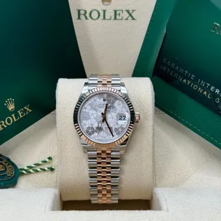 Rolex Datejust 31 278271-0032 Rose gold and Stainless steel Silver