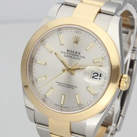 Rolex Datejust 41 126303 41mm Yellow gold and Stainless steel Silver