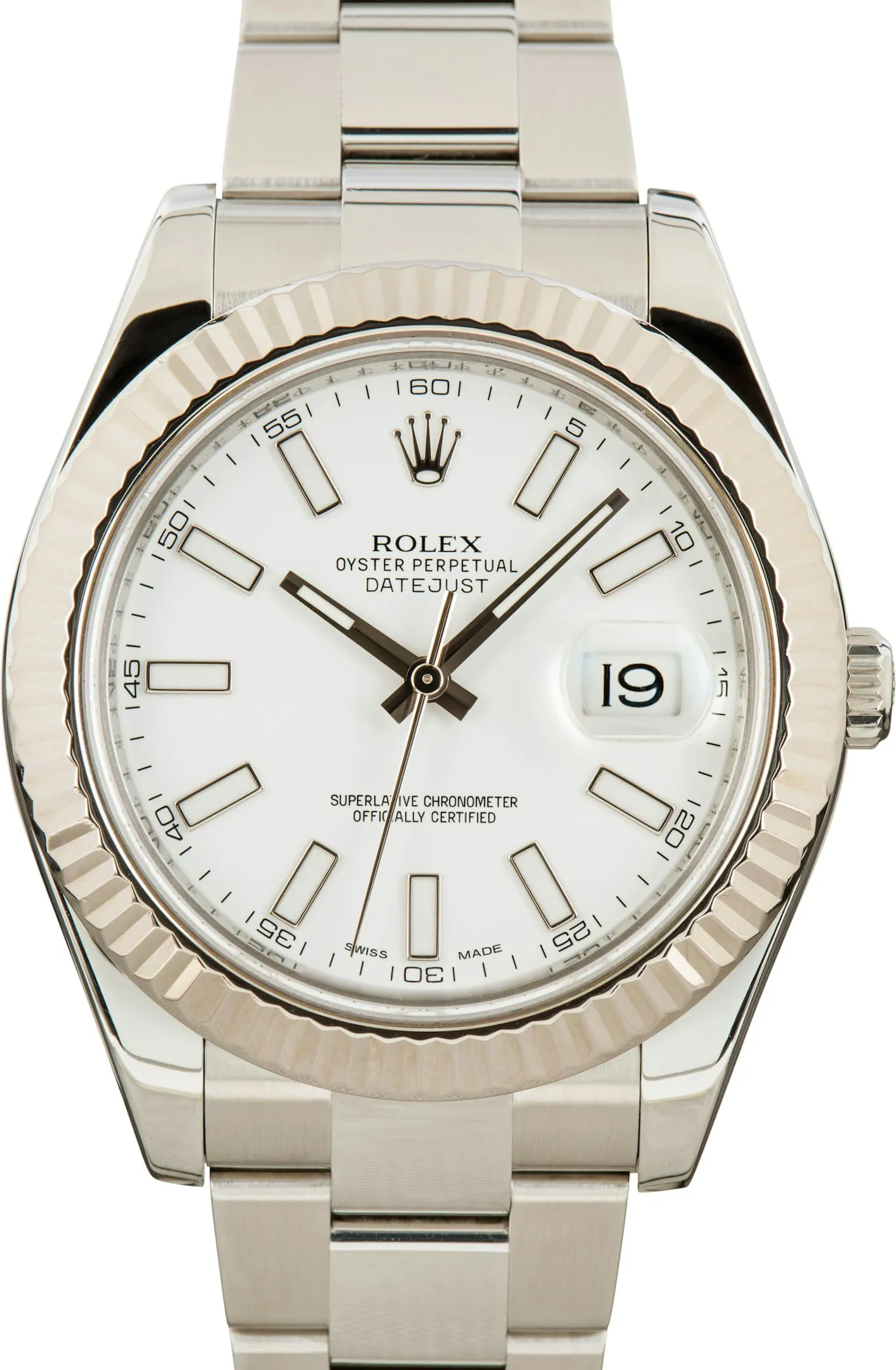 Rolex Datejust II 116334 41mm Stainless steel White