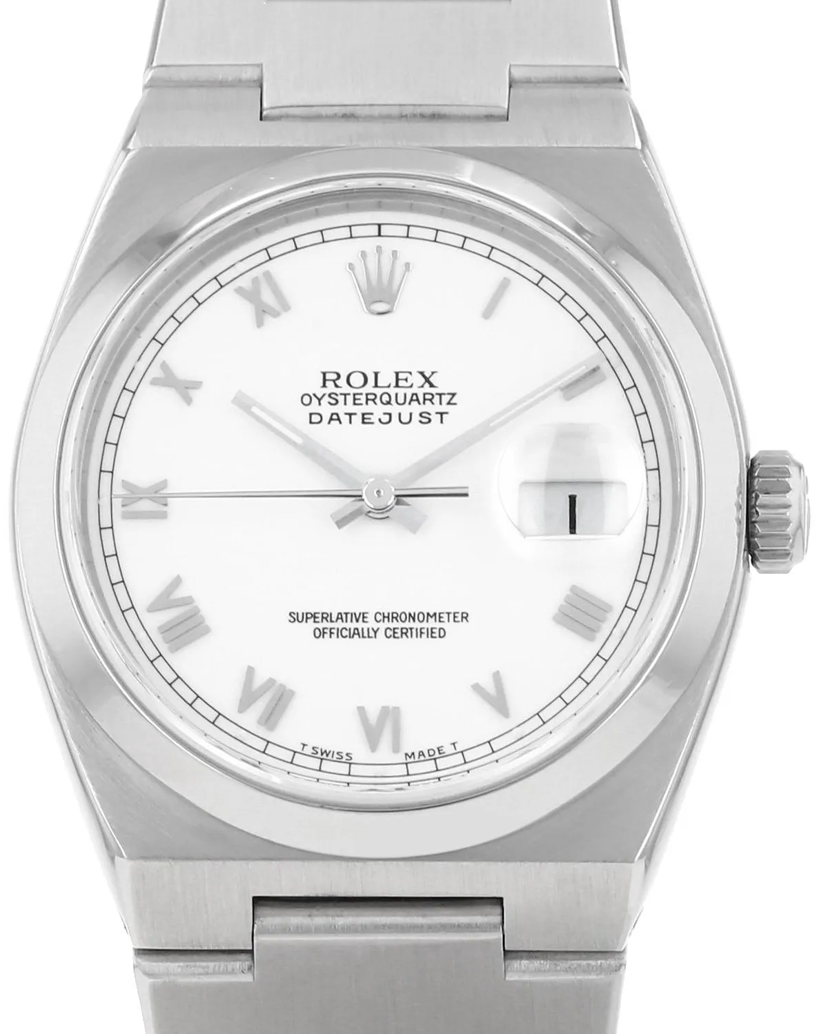 Rolex Datejust Oysterquartz 17000 36mm Stainless steel White