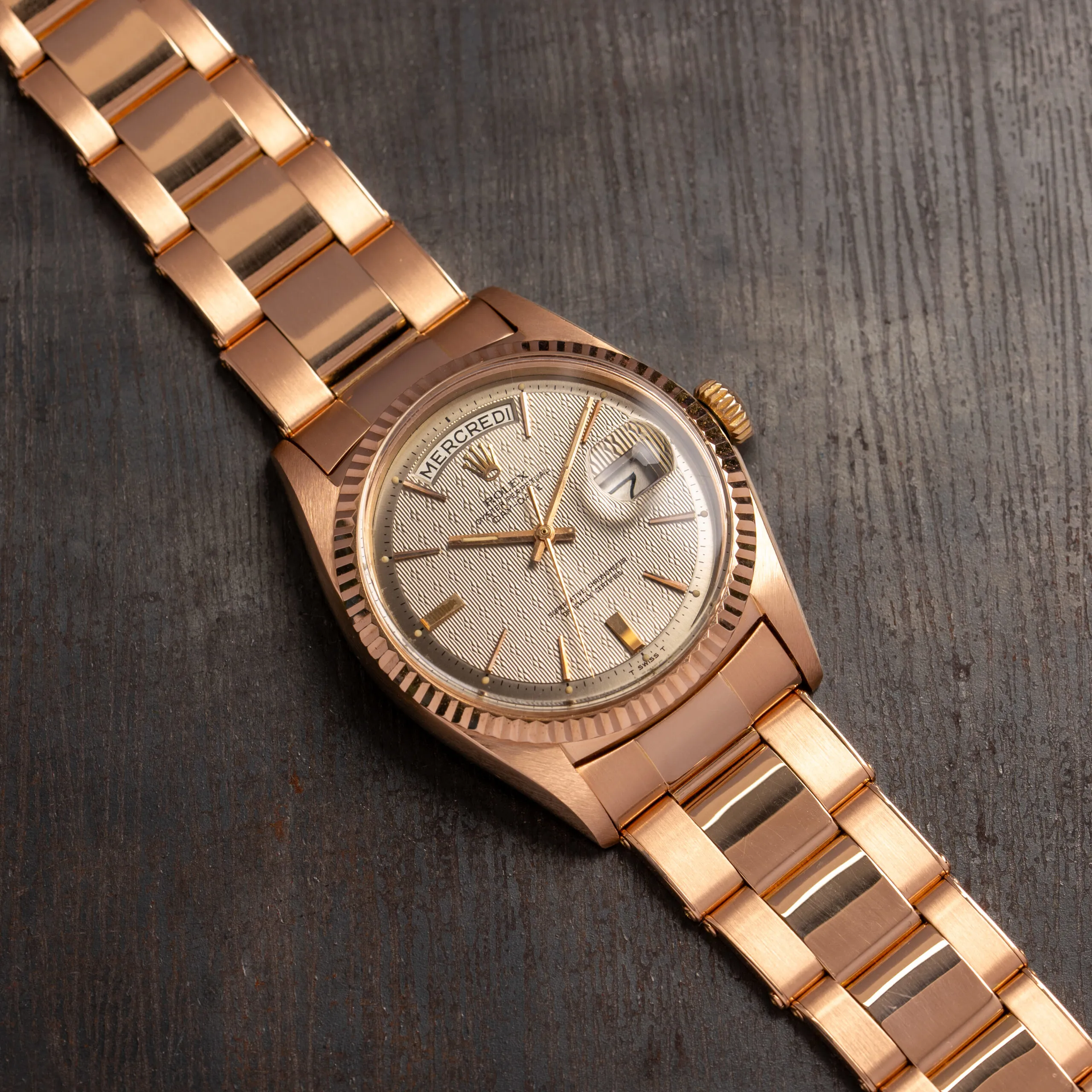 Rolex Day-Date 36 1803 36mm Rose gold and 18k rose gold Gray