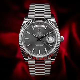 Rolex Day-Date 40 228239-0002 White gold Gray