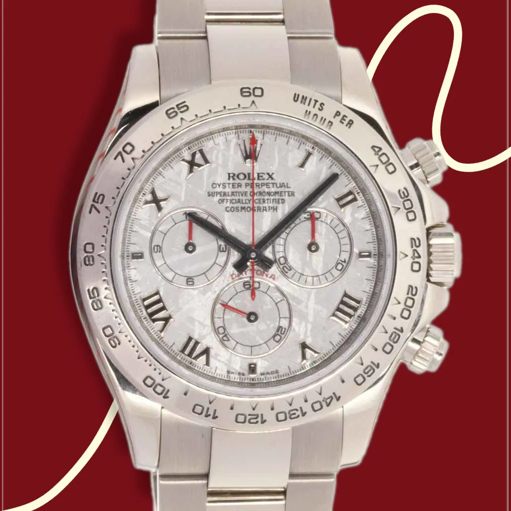 Rolex Daytona 116509 40mm White gold Meteorite