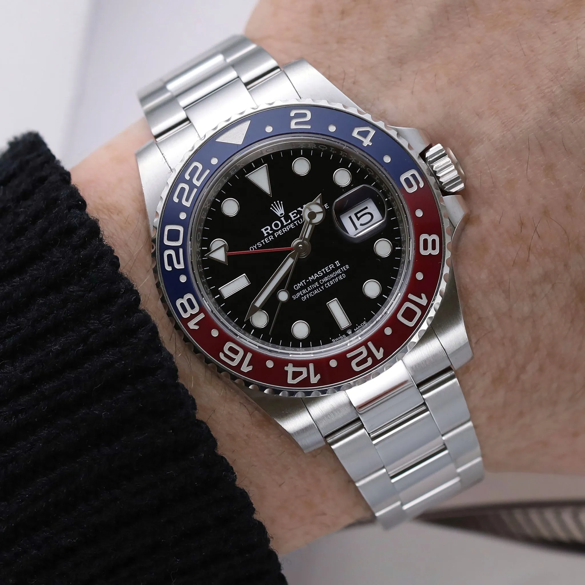 Rolex GMT-Master II 126710BLRO 40mm Stainless steel Black